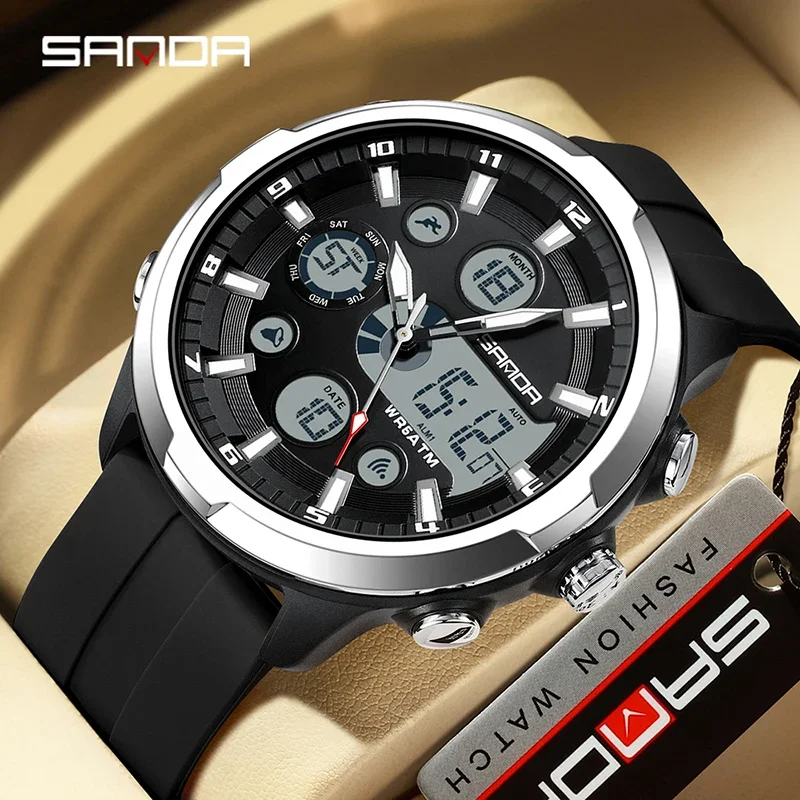 Luxury Watch G Shock - SANDA 9053 50 м водонепроницаемые кварцевые