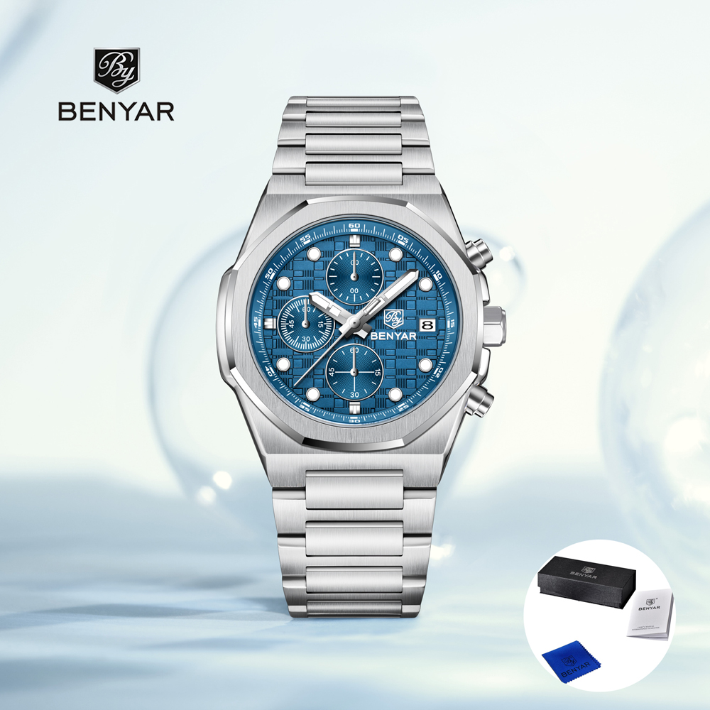 Best Luxury Quartz Watch - Новинка 2022, мужские часы BENYAR, роскошные