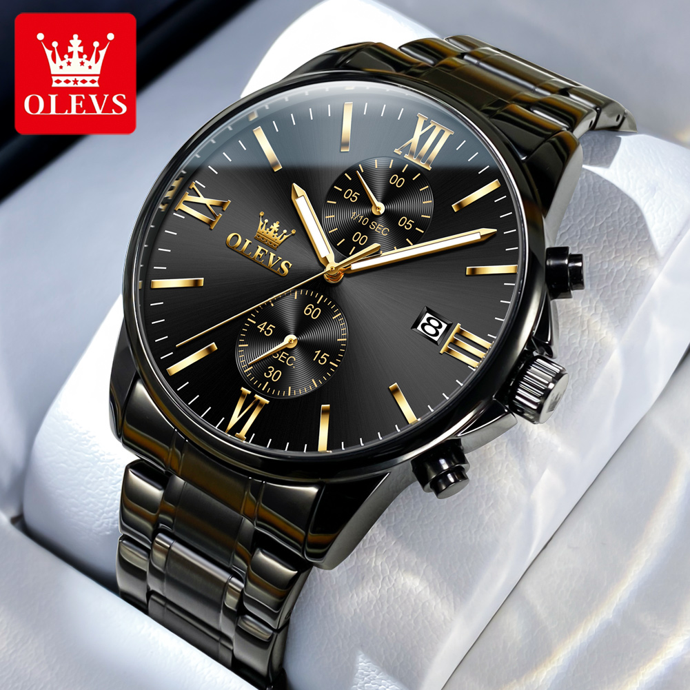 Luxury Watch Manufacturers - OLEVS 2886 Классические черные кварцевые часы