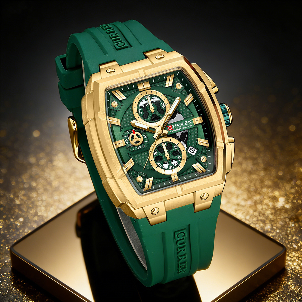 Best Luxury Quartz Watch - Роскошные винтажные часы CURREN для мужчин,