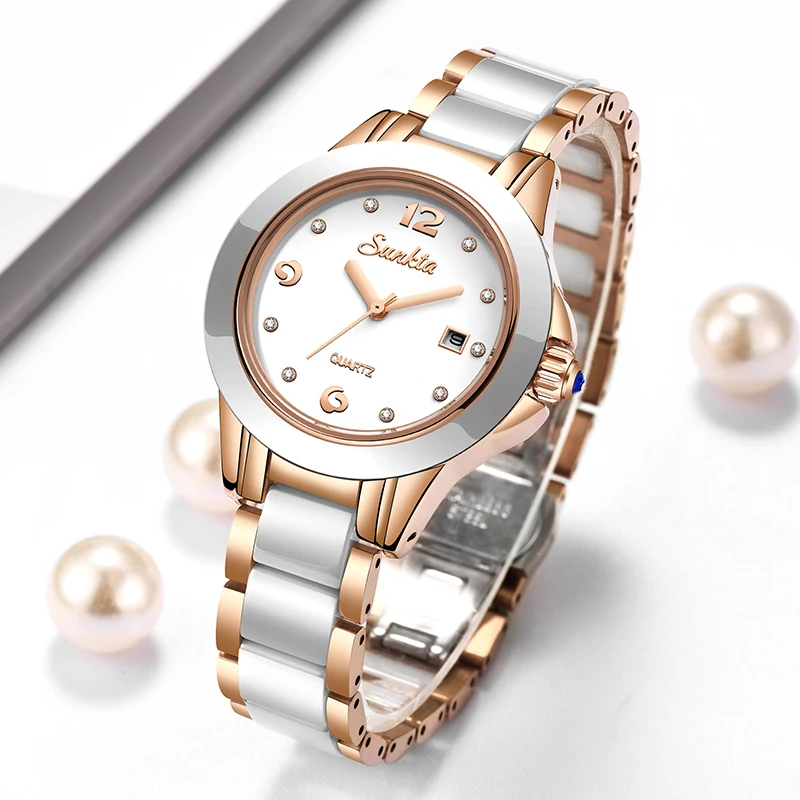 Luxury Watches - Sunkta модные повседневные кварцевые женские часы