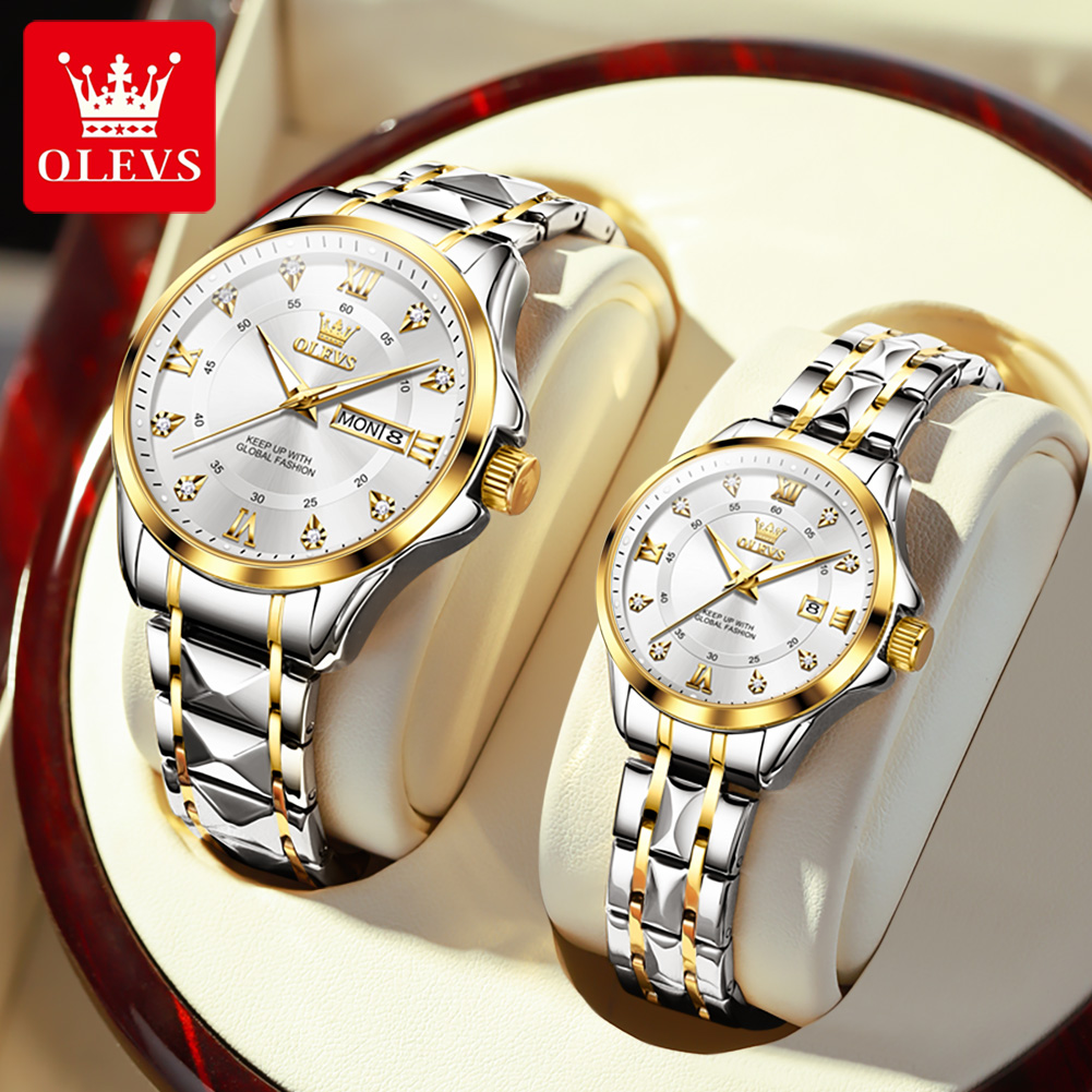 OLEVS 2906 часы для пар, ориги – обзор и цена Best Luxury Quartz Watch