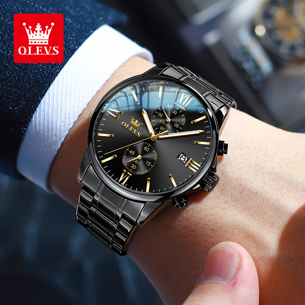 OLEVS 2886 Классические черные – обзор и цена Luxury Watch Manufacturers