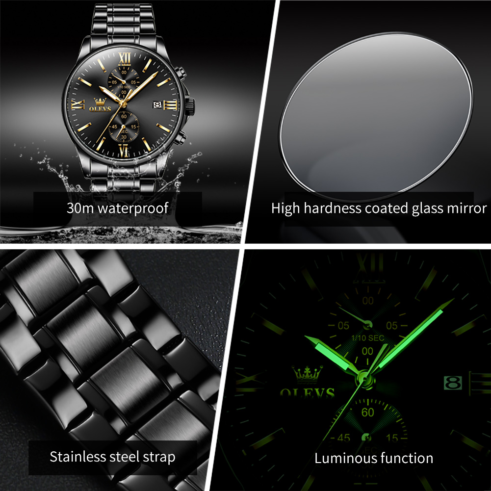 OLEVS 2886 Классические черные – обзор и цена Luxury Watch Manufacturers