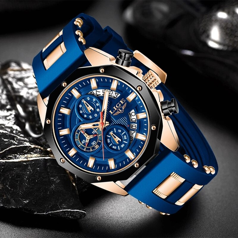 LIGE модные мужские часы лучши – обзор и цена Luxury Watch Manufacturers