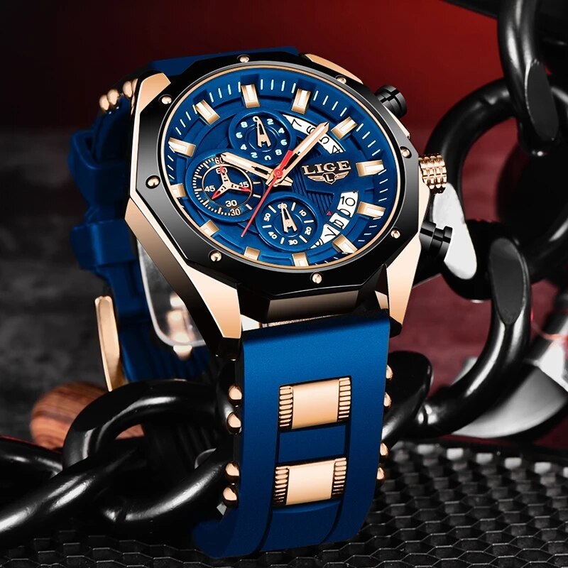 LIGE модные мужские часы лучши – обзор и цена Luxury Watch Manufacturers