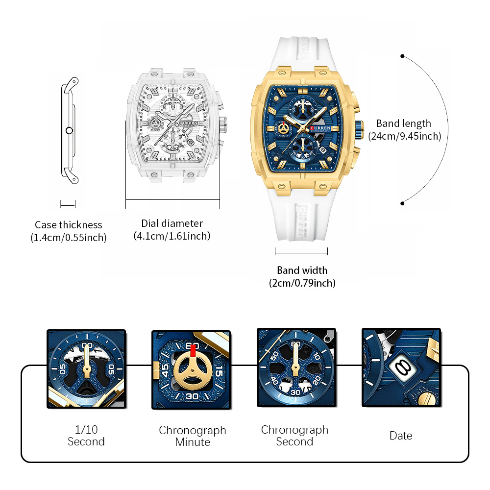 Роскошные винтажные часы CURRE – обзор и цена Best Luxury Quartz Watch