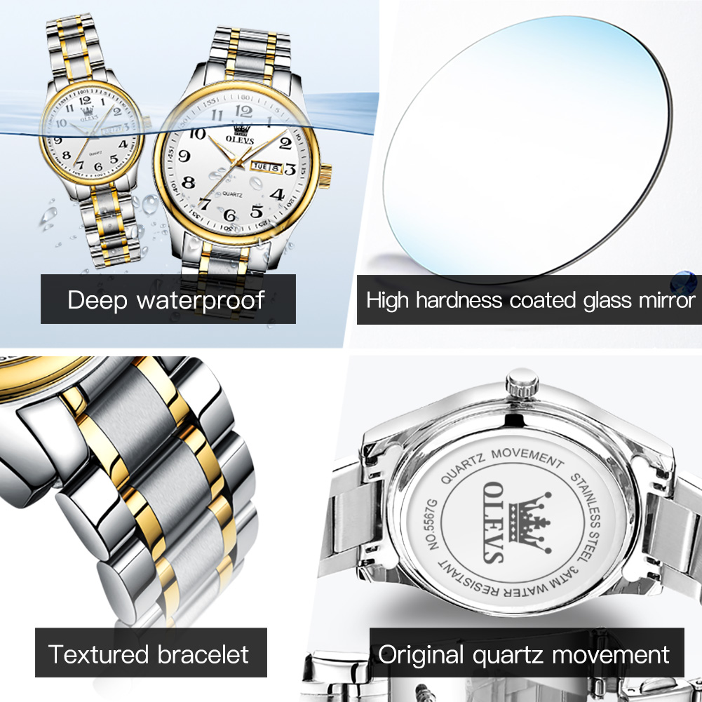 OLEVS новые модные часы для па – обзор и цена Best Luxury Quartz Watch